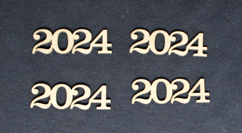 Chipboard Word Numbers 2024
