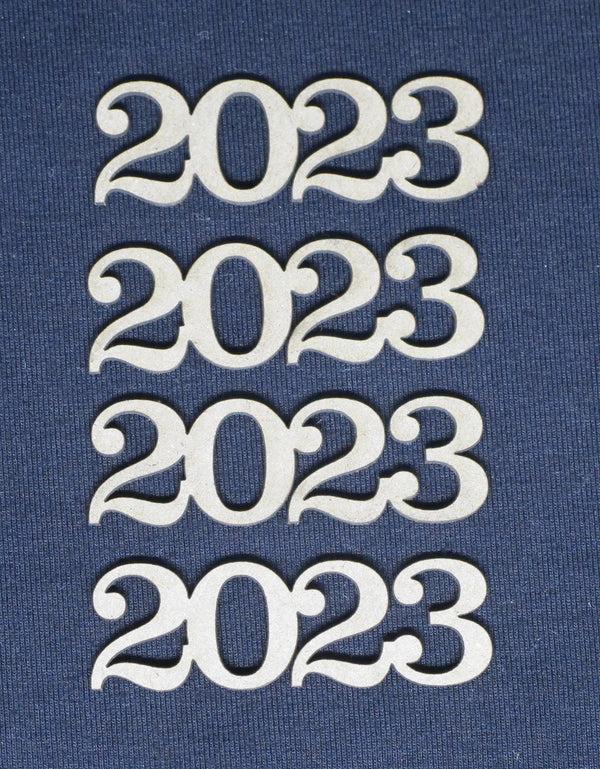 Chipboard Word Numbers 2023