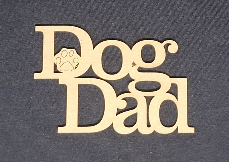 Chipboard Word Dog Dad