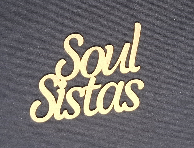 Chipboard Word Soul Sister