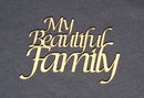 Chipboard Word My Beautiful Family