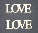 Chipboard Word Love (Pack of 2)
