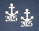 Chipboard Word Anchor with 2025 (pack of 2 )