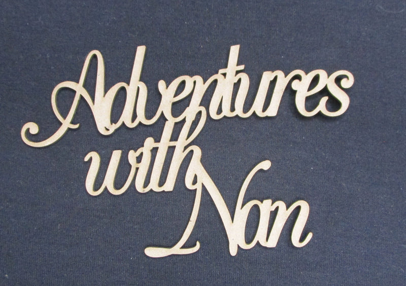 Chipboard Word Adventures with Nan