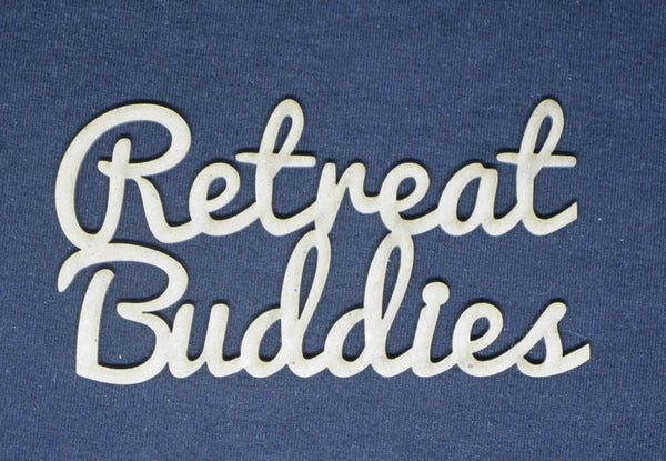 Chipboard Word Retreat Buddies