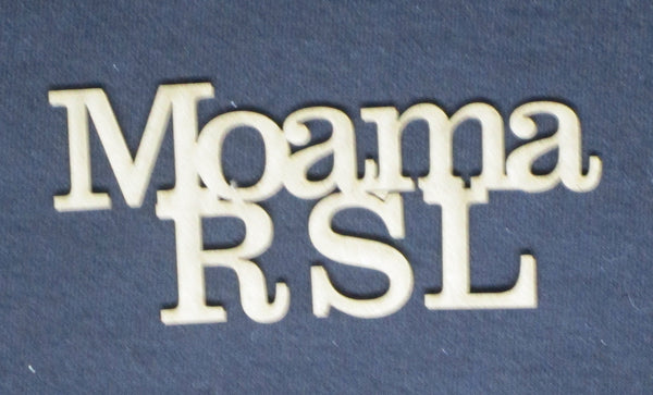 Chipboard Word Moama RSL