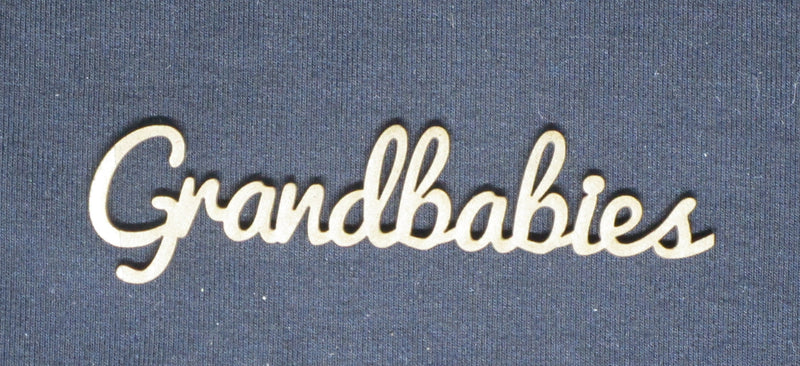 Chipboard Word Grandbabies Small