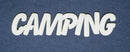 Chipboard Word Camping