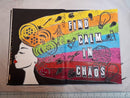 Online Class Art Journal Page Girl Find Calm in Chaos