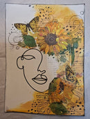 Art Journal Page Sunflowers and Butterflys (Paper Napkins)&nbsp;
