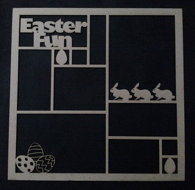 Chipboard Page Frame Easter Fun