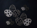 Chipboard Easter Egg Clusters (4 Pieces)