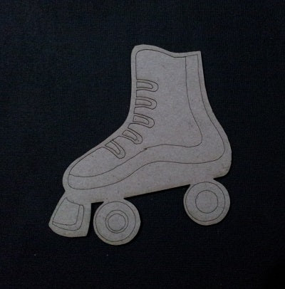 Chipboard Roller Skate Large (2 Pieces)