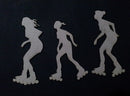 Chipboard Roller Skating Girls Large (3 Pieces)