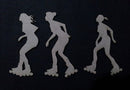 Chipboard Roller Skating Girls Small (3 Pieces)