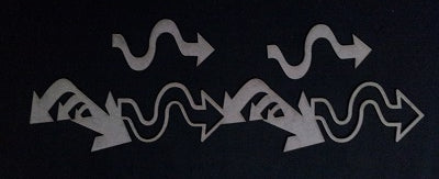 Chipboard Border Arrows Detailed (with 2 extra arrows)