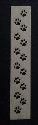 Chipboard Border Paw Prints