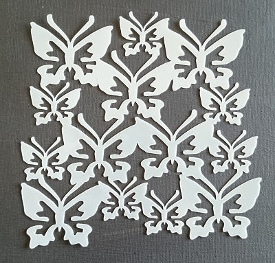 Plastic Stencil Butterfly Cluster