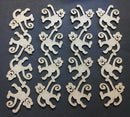 Chipboard Half Border Monkeys (4 Pieces)