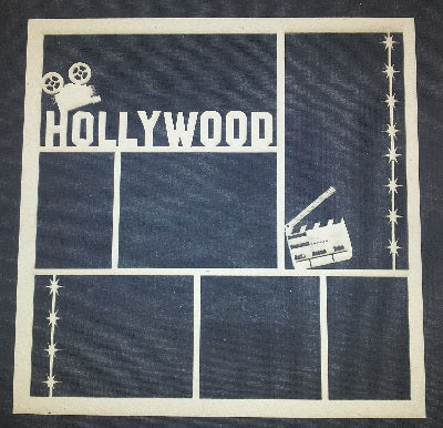 Chipboard Page Frame Holly Wood Movie Star