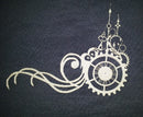 Chipboard Steam Punk Flourish with Clock