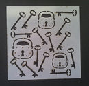 Plastic Stencil Locks and Keys