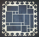 Chipboard Page Frame Flourish 2 with Squares
