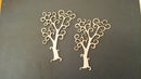 Chipboard Halloween Curly Swirls Trees