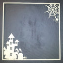 Chipboard Page Frame Halloween Scene
