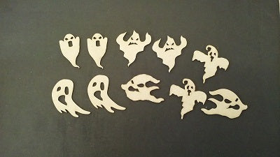 Chipboard Halloween Ghosts Assorted
