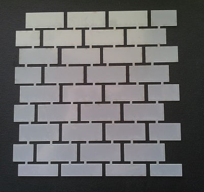 Plastic Stencil Brick Wall Reverse