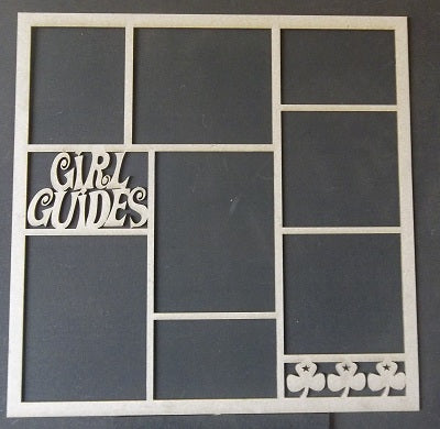 Chipboard Page Frame Girl Guides
