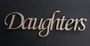 Chipboard Word Daughters
