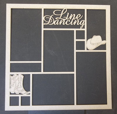 Chipboard Page Frame Line Dancing