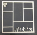 Chipboard Page Frame Netball 1