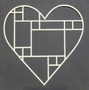 Chipboard Page Frame Shaped Heart 1