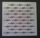 Plastic Stencil Barb Wire
