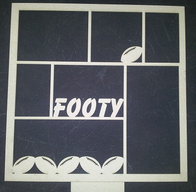 Chipboard Page Frame Footy 2