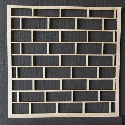 Chipboard Brick Wall 6 x 6