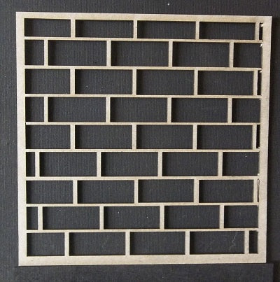 Chipboard Brick Wall 6 x 6