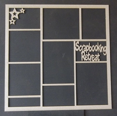 Chipboard Page Frame Scrapbooking Retreat