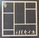 Chipboard Page Frame Basket Ball