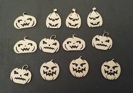 Chipboard Halloween Pumpkins or Jack A Lanterns Small