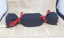 Black Cardstock Christmas Cracker (BonBons) Gift Boxes (4 Pack)