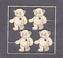Chipboard Teddybear with Star Large