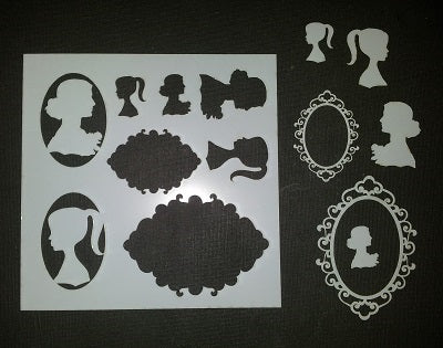 Plastic Stencil Cameo