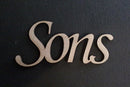 Chipboard Word Sons