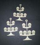 Chipboard Cupcake with stand Small (3 Pieces)