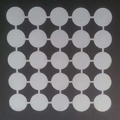 Plastic Stencil Circles Medium Reverse