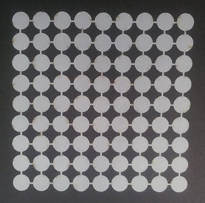 Plastic Stencil Circles Small Reverse